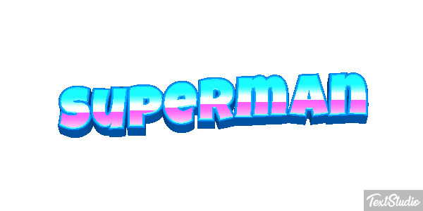 Superman Текстовый эффект
