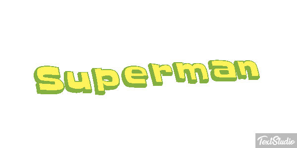 Superman Текстовый эффект