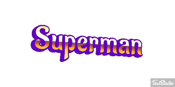 Superman Текстовый эффект