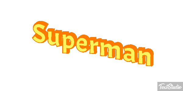 Superman Текстовый эффект