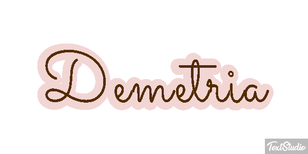 Demetria Efecto de texto