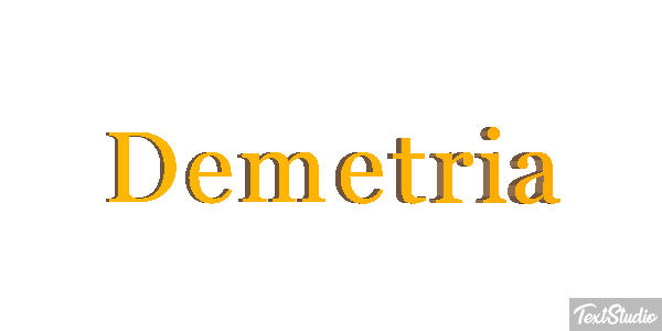 Demetria Efecto de texto
