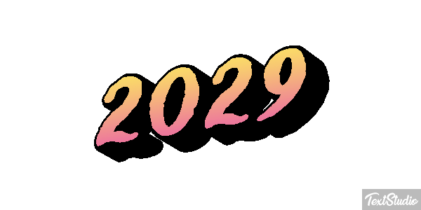 2029 Tekst effect