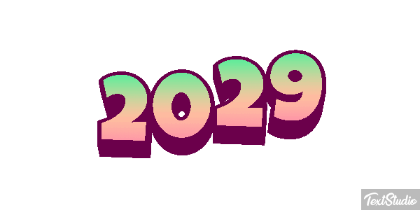 2029 Tekst effect