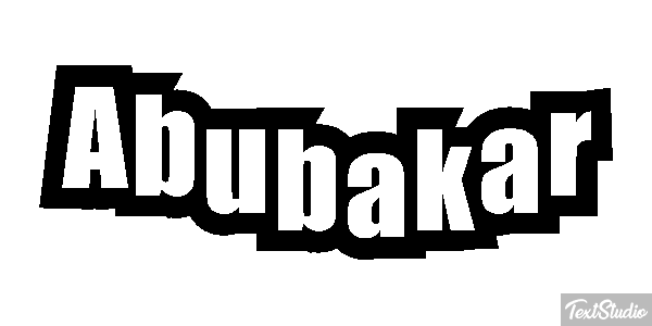 Abubakar Efecto de texto