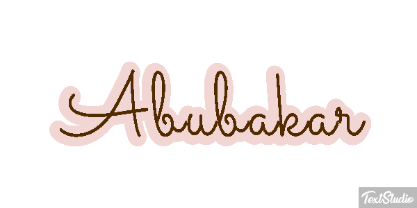 Abubakar Efecto de texto
