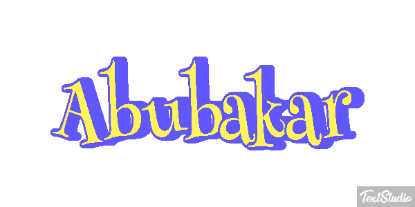 Abubakar Efecto de texto