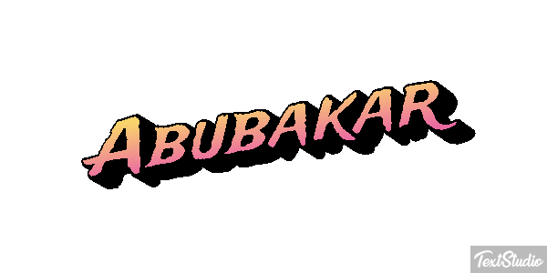 Abubakar Efecto de texto