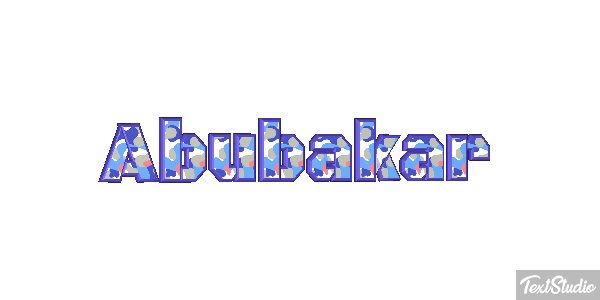 Abubakar Efecto de texto