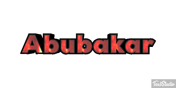 Abubakar Efecto de texto