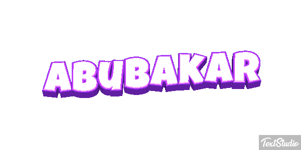 Abubakar Efecto de texto