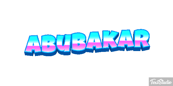 Abubakar Efecto de texto