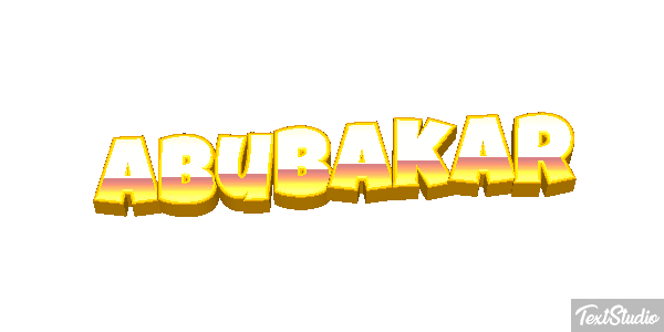 Abubakar Efecto de texto