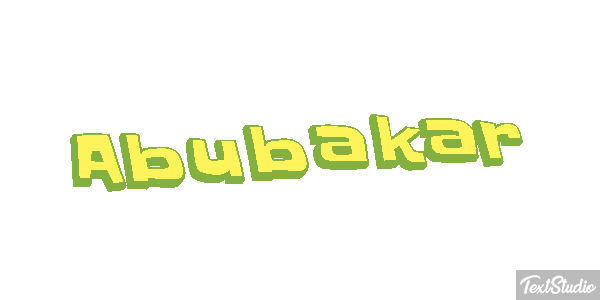 Abubakar Efecto de texto
