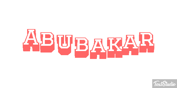 Abubakar Efecto de texto