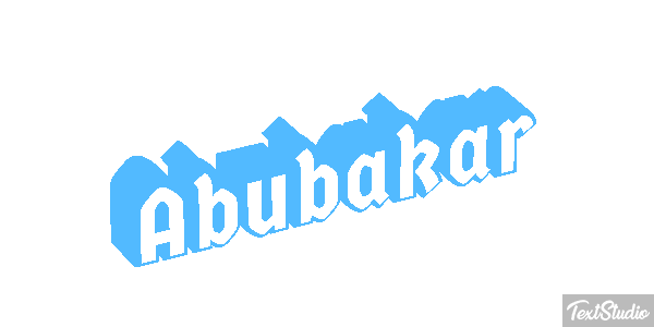 Abubakar Efecto de texto