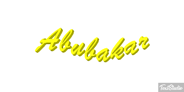 Abubakar Efecto de texto