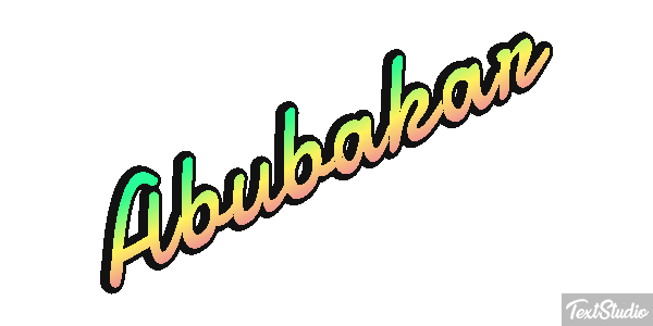 Abubakar Efecto de texto