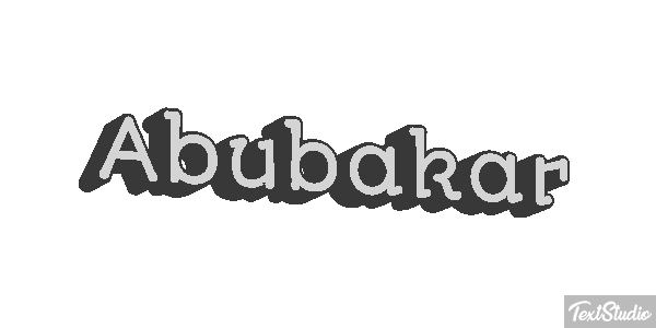 Abubakar Efecto de texto