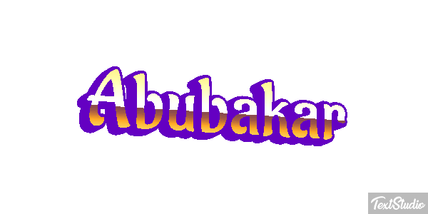 Abubakar Efecto de texto