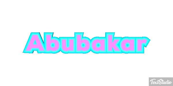 Abubakar Efecto de texto