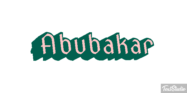 Abubakar Efecto de texto