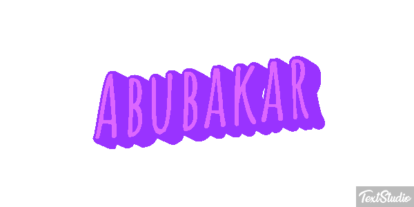 Abubakar Efecto de texto