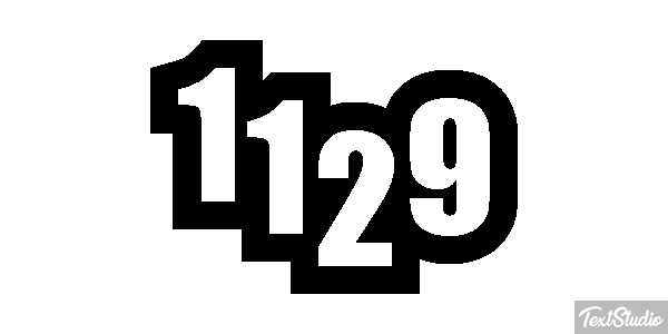 1129 Text effect