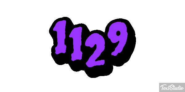 1129 Text effect