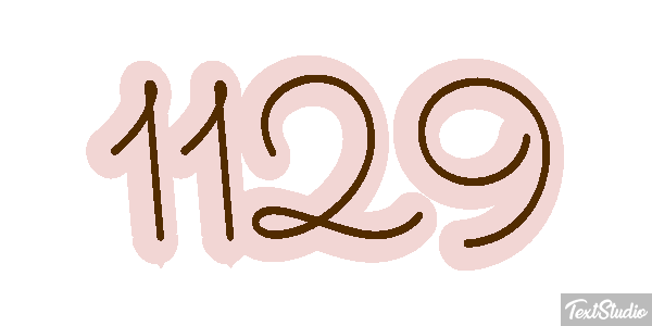 1129 Text effect
