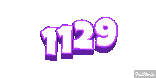 1129 Text effect