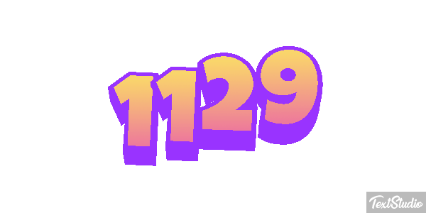 1129 Text effect