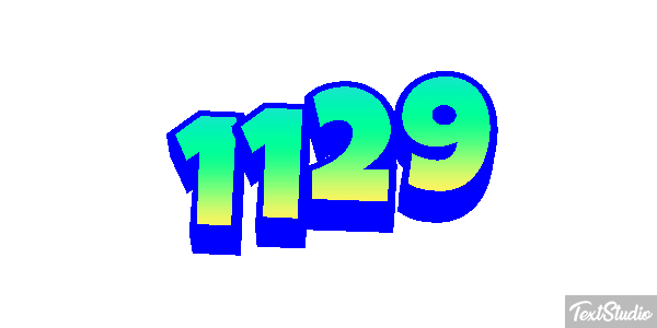 1129 Text effect