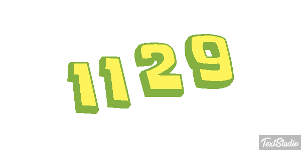 1129 Text effect