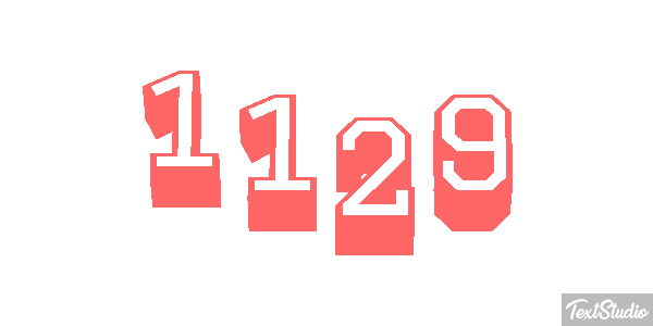1129 Text effect