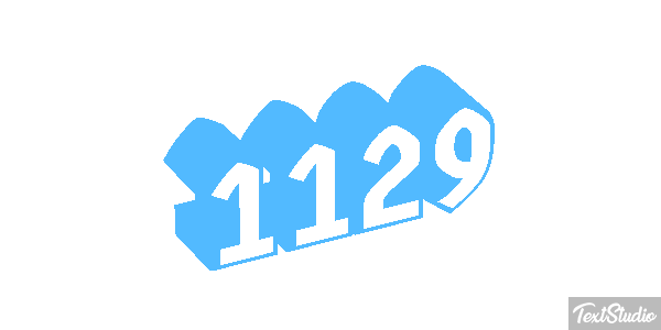 1129 Text effect