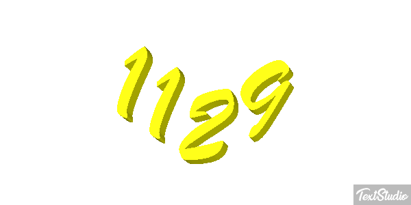 1129 Text effect