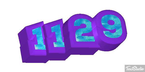 1129 Text effect