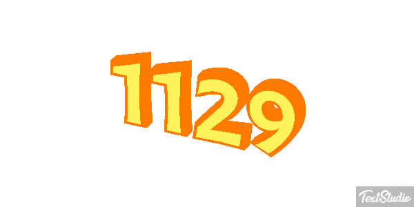 1129 Text effect