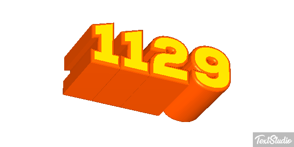 1129 Text effect