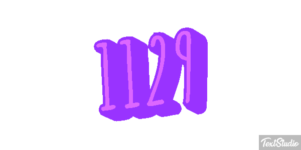 1129 Text effect