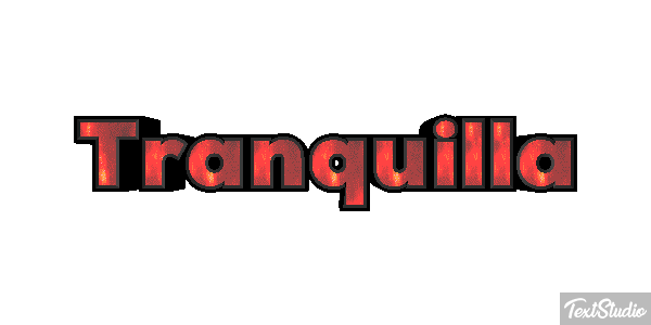 Tranquilla Effetto testo