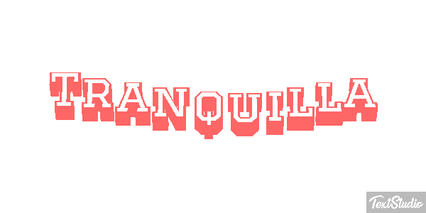 Tranquilla Effetto testo