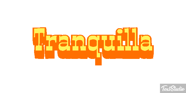 Tranquilla Effetto testo