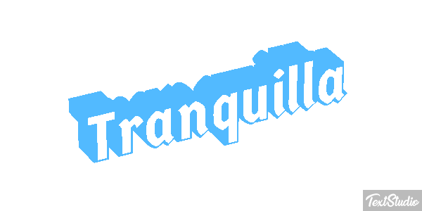 Tranquilla Effetto testo