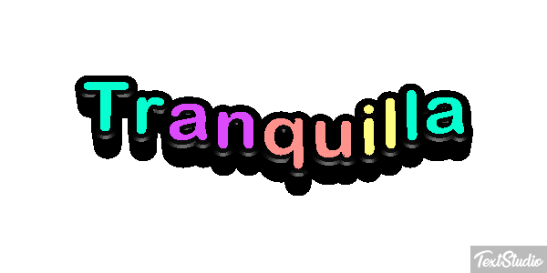 Tranquilla Effetto testo