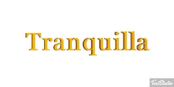 Tranquilla Effetto testo