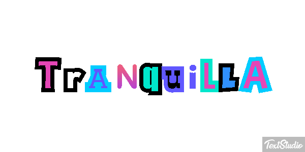 Tranquilla Effetto testo