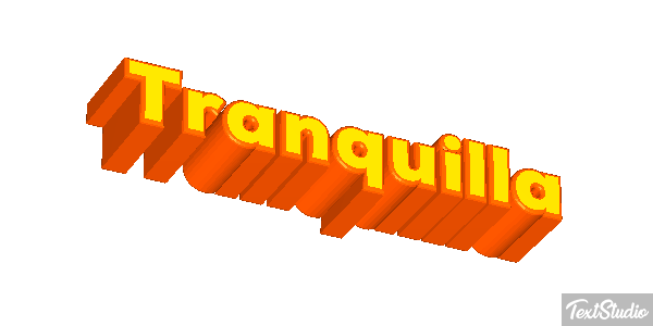 Tranquilla Effetto testo
