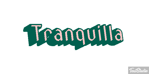 Tranquilla Effetto testo